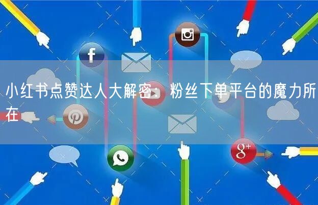 小红书点赞达人大解密：粉丝下单平台的魔力所在