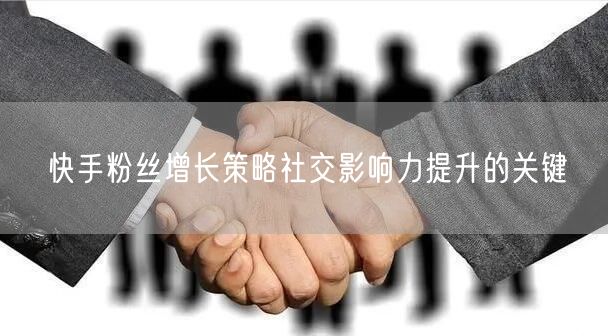 快手粉丝增长策略社交影响力提升的关键
