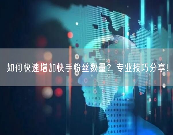 如何快速增加快手粉丝数量？专业技巧分享！