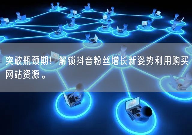 突破瓶颈期！解锁抖音粉丝增长新姿势利用购买网站资源。