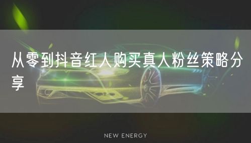 从零到抖音红人购买真人粉丝策略分享