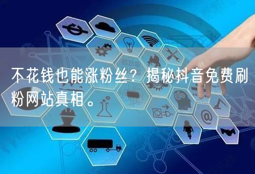 不花钱也能涨粉丝？揭秘抖音免费刷粉网站真相。