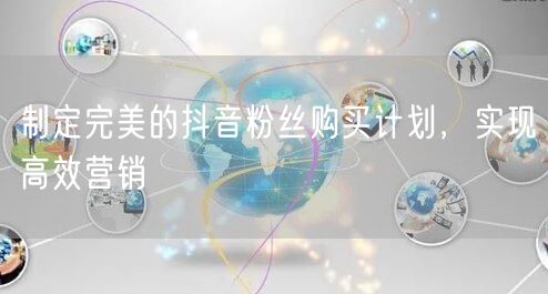 制定完美的抖音粉丝购买计划，实现高效营销